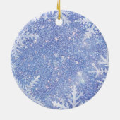 カスタムラウンドフォトクリスマスオーナメント セラミックオーナメント (裏面)