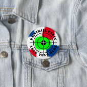 カスタムラウンドペイントボール誕生日パーティーボタン 缶バッジ (インサイチュ)