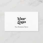 カスタムラウンドロゴプロフェッショナルモダンシンプル Busin 名刺 (裏面)