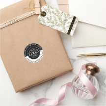 カスタムラウンドロゴプロモーション白黒