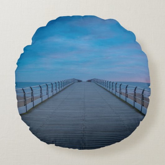 カスタムラウンド装飾用クッションホーパーソナライズされたムデコル ラウンドクッション (正面)