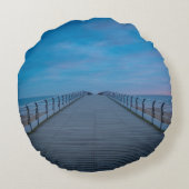 カスタムラウンド装飾用クッションホーパーソナライズされたムデコル ラウンドクッション (裏面)