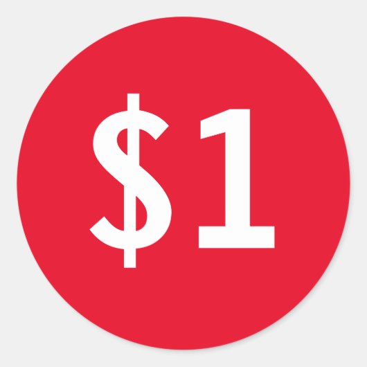 カスタムラウンド販売価格ラベルマーク店用ステッカー ラウンドシール (正面)