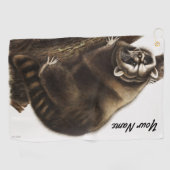 カスタムラクーンキャンプギアキッズルームデコ ゴルフタオル (横)