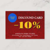 カスタムラグジュアリービジネス 割引カード (正面)