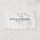 カスタムラグジュアリーブティックグレーマーブル 名刺 (正面)