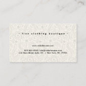 カスタムラグジュアリーブティックフローラ 名刺 (裏面)