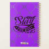 カスタムラグジュアリーブラックウーマンプランナー プランナー手帳 (裏面)