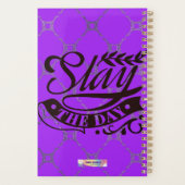 カスタムラグジュアリーブラックウーマンプランナー プランナー手帳 (裏面)