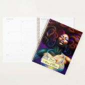 カスタムラグジュアリーブラックウーマンプランナー プランナー手帳 (ディスプレー)