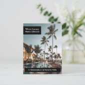 カスタムラグジュアリー実在エステート葉書 ポストカード (スタンド正面)