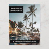 カスタムラグジュアリー実在エステート葉書 ポストカード (正面)