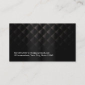 カスタムラグジュアリー金ゴールド&ブラックメイクアップアーティスト 名刺 (裏面)