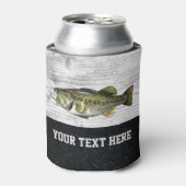カスタムラグッドラージムウスベース魚釣りクールアングラー 缶クーラー (缶正面)