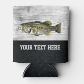 カスタムラグッドラージムウスベース魚釣りクールアングラー 缶クーラー (正面)