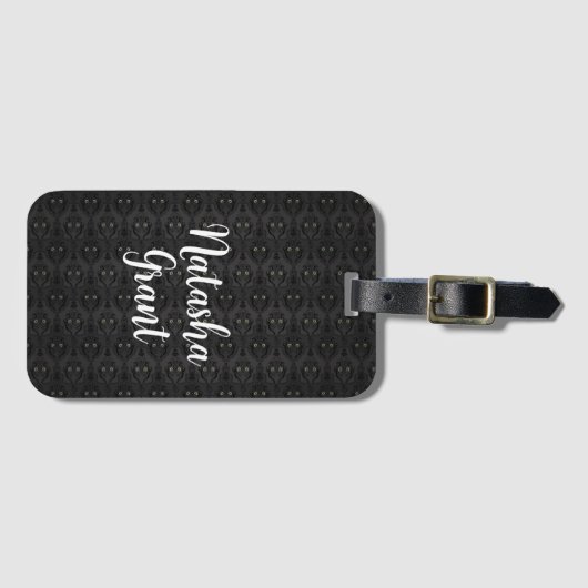 カスタムラゲッジタグトレンディーシンプルシックタイポグラフィ ラゲッジタグ (正面横)