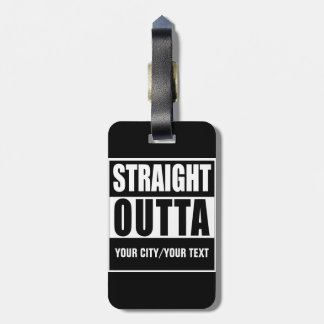 カスタムラゲッジマーク STRAIGHT OUTTA ラゲッジタグ