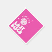 カスタムラストディスコハッピーエンドパーティーディスコボール スタンダードカクテルナプキン (角)