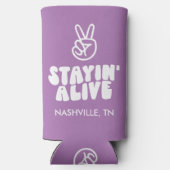 カスタムラストディスコバチェロレッテディスコボール スリム缶クーラー (裏面)