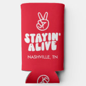 カスタムラストディスコバチェロレッテディスコボール スリム缶クーラー (裏面)