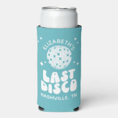 カスタムラストディスコ踊りクイーンバチェロレッテ スリム缶クーラー (Seltzer正面)