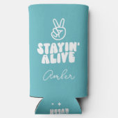 カスタムラストディスコ踊りクイーンバチェロレッテ スリム缶クーラー (裏面)