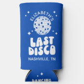 カスタムラストディスコ踊りクイーンバチェロレッテ スリム缶クーラー (正面)