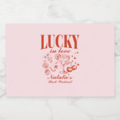 カスタムラスベガスバチェロレッテパーソナライズされた リキュールボトルラベル (シングルラベル)