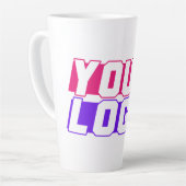 カスタムラテコーヒーカップ – ロゴの追加 カフェラテマグ (左アングル)