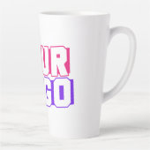 カスタムラテコーヒーカップ – ロゴの追加 カフェラテマグ (右)