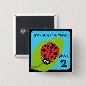 カスタムラディバグボタン 缶バッジ (正面&裏面)