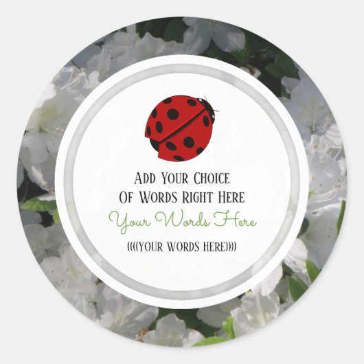 カスタムラディバグ ラウンドシール (正面)