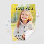 カスタムラフとバックに愛する写真 ゴルフタオル (インサイチュ)