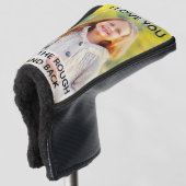 カスタムラフとバックに愛する写真 ゴルフヘッドカバー (3/4 正面)