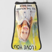 カスタムラフとバックに愛する写真 ゴルフヘッドカバー (回転90)