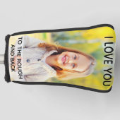 カスタムラフとバックに愛する写真 ゴルフヘッドカバー (正面)