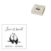 カスタムラブイズスウィートタイポグラフィ結婚 ラバースタンプ (押印)