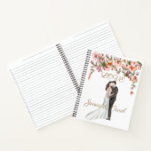 カスタムラブウェディング 編集可能 内側 デザインペーパー ノートブック (内部)