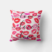 カスタムラブキスXOXO Be Mine Valentine Gift クッション (裏面)