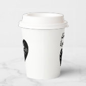 カスタムラブネーム、小さなコーヒーエスプレッソ 紙コップ (右)