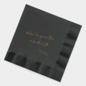 カスタムラブノート手書きスタイル結婚の誓い 箔ナプキン (左)