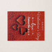 カスタムラブバイルバレンタインジグソーパズル ジグソーパズル (横)