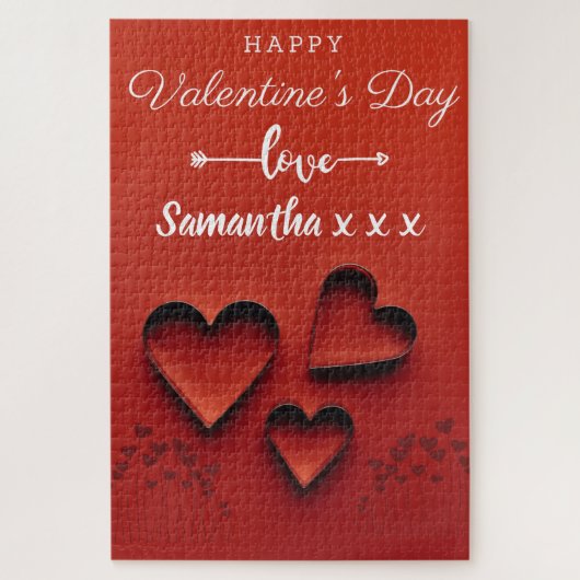 カスタムラブバイルバレンタインジグソーパズル ジグソーパズル (縦)