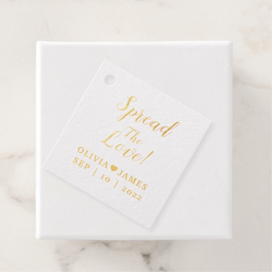 カスタムラブフォイルメッセージカードを広げる フェイバータグ (箱)