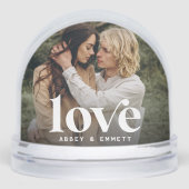 カスタムラブフォトスノーグローブ (正面)