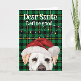 カスタムラブラドールのクリスマスカード サンキューカード