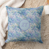 カスタムラブリーパステルブルー&パープル クッション (ブランケット)