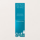 カスタムラブリーホリデーテントイヤリングディスプレイカード 名刺 (外部フラット)