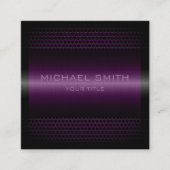 カスタムラベエレガントンダーステンレス金属 スクエア名刺 (正面)