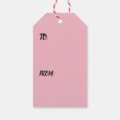 カスタムラベルハッピーシードラッピング花 ギフトタグ (裏面)